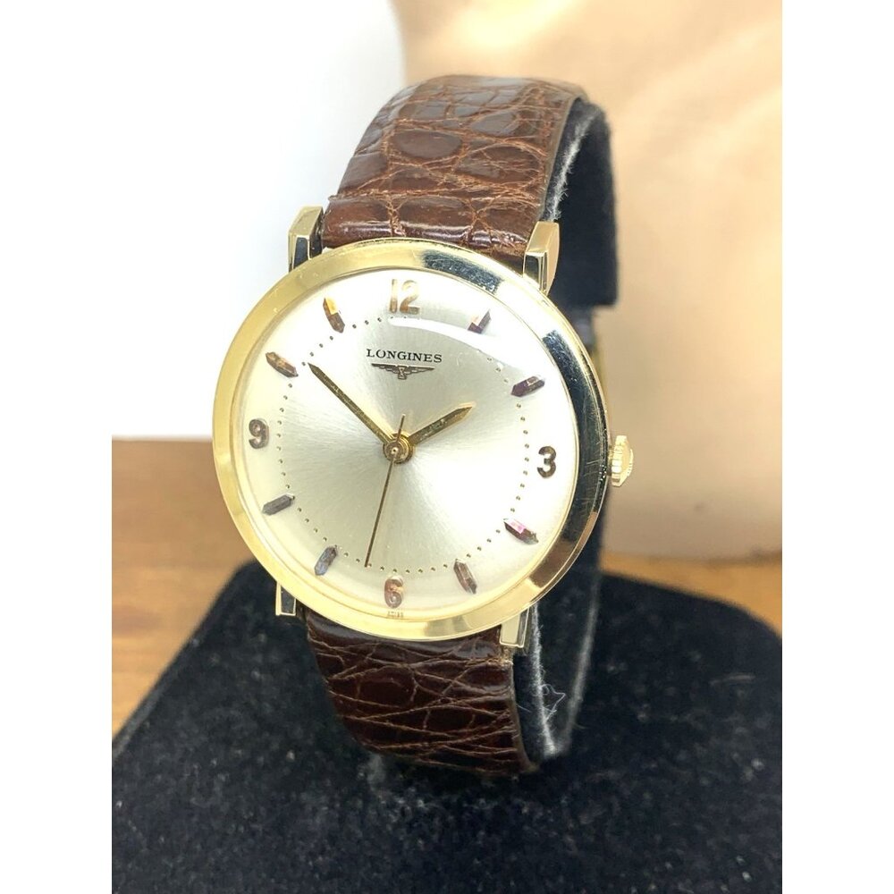 Longines Men's Watch 1960'S Vintage 280 Swiss Manual Wind 14k Yellow Gold Case